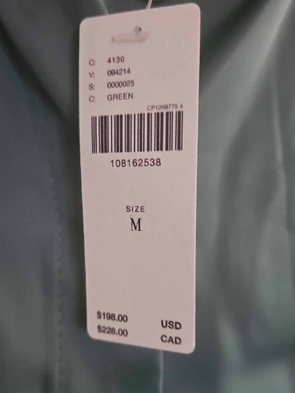 Tobie Long Sleeve Satin Mini Shirt Dress From Anthropologie 🌸 Size M - Picture 9 of 11